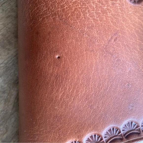 One of a kind leather purse with handmade strap from Mexico - Picture 4 of 8